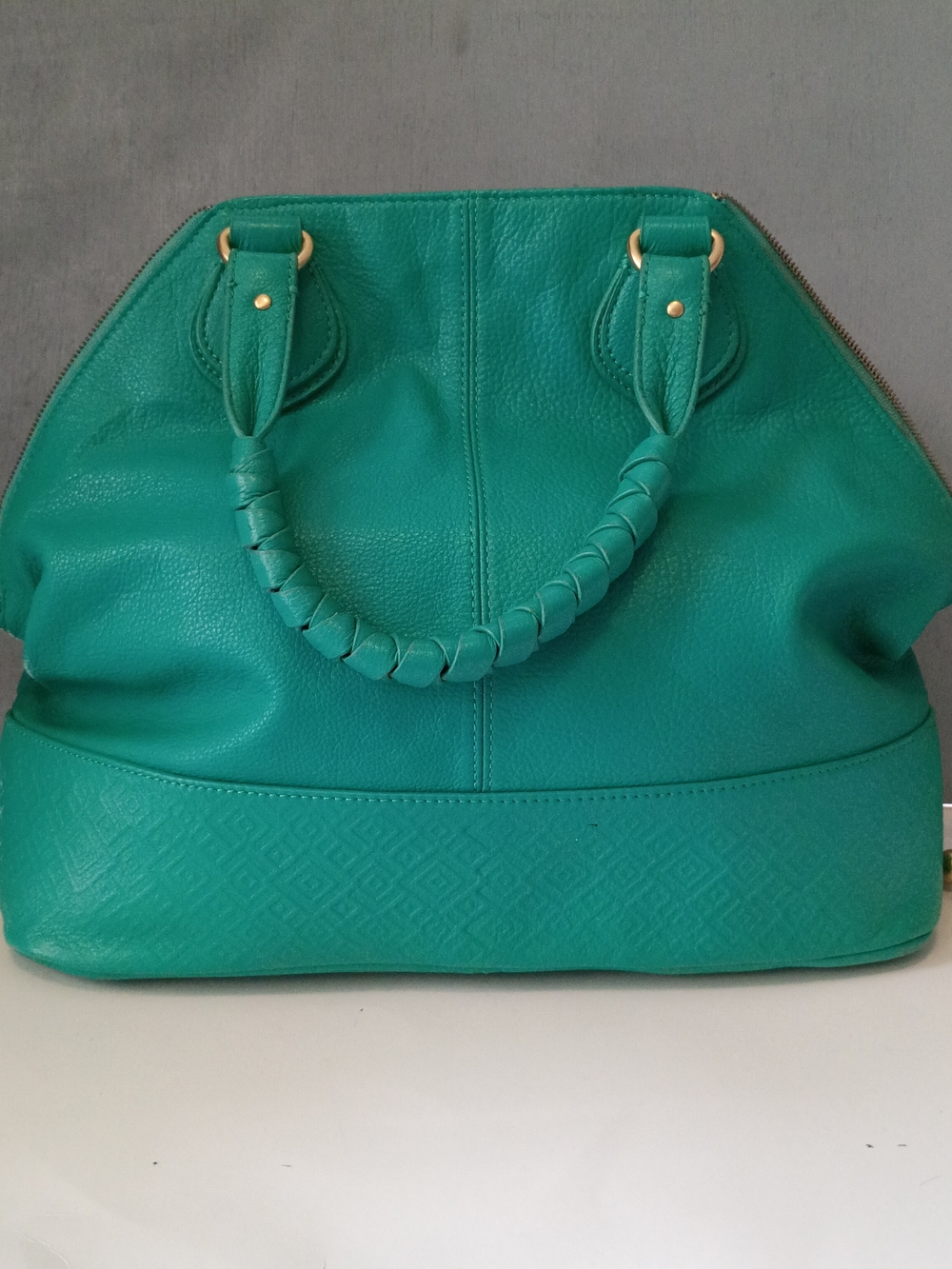 Stones & ActTeal Women's Leather Tote Bag - Classic Structured Carryall